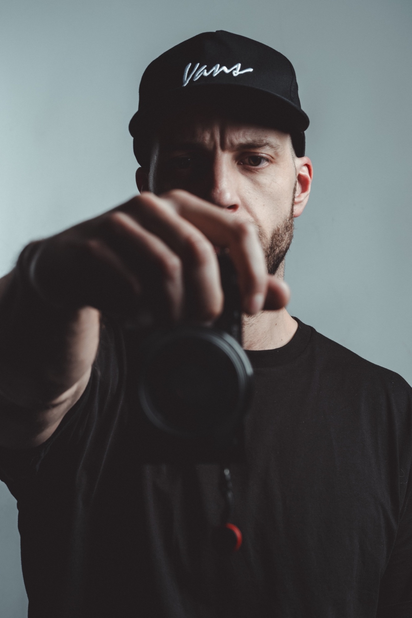 Benjamin Bouw met een camera