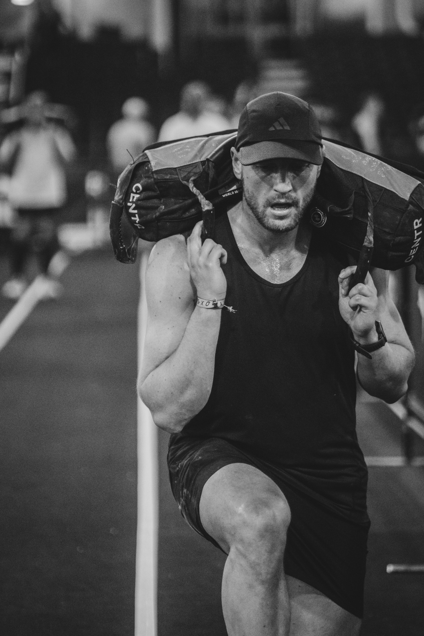 Atleet op weg naar de finish