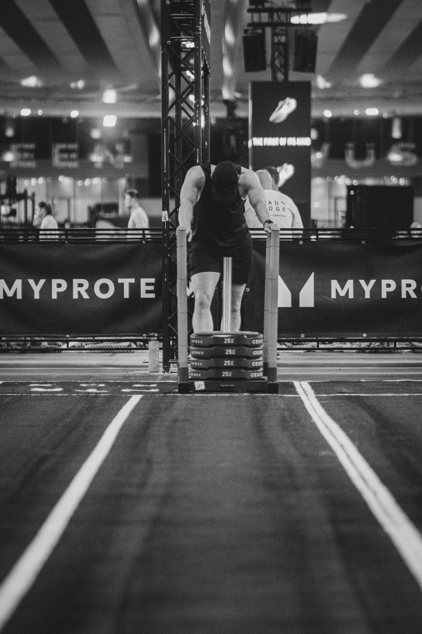 Atleet neemt een herstelmoment